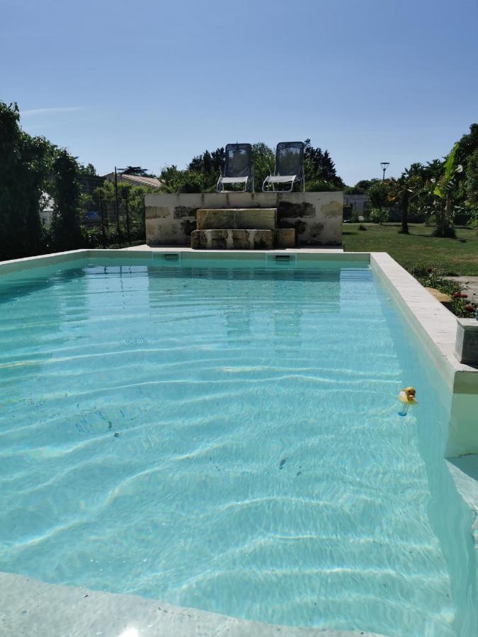 Jolie villa avec piscine dans le St emilionnais Sainte-Terre Extérieur photo