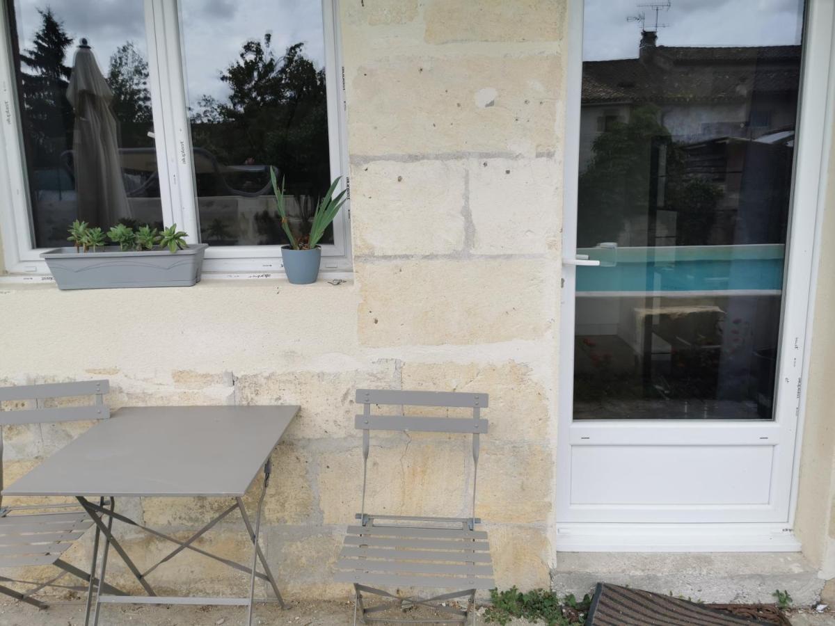 Jolie villa avec piscine dans le St emilionnais Sainte-Terre Extérieur photo